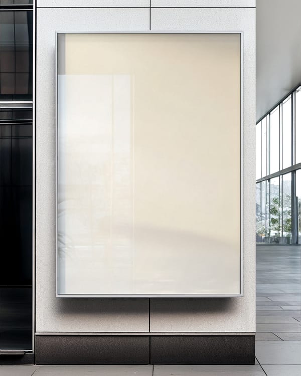 Large Frame Poster on Wall