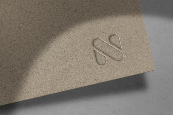 Logo Mockup on Wall Gray Background
