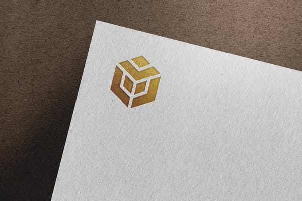 Logo Mockup On White Paper