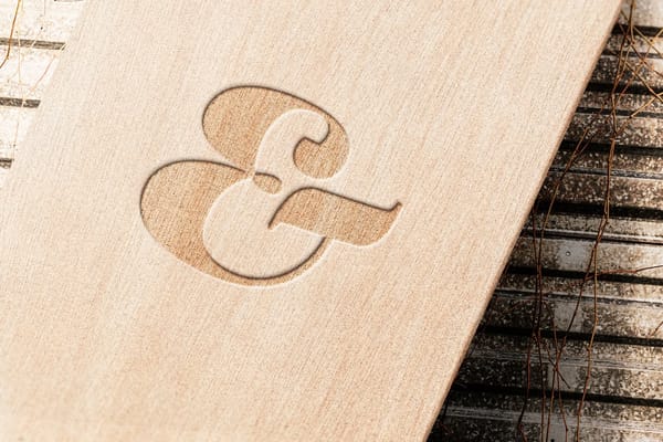 Logo Mockup On Wood Texture