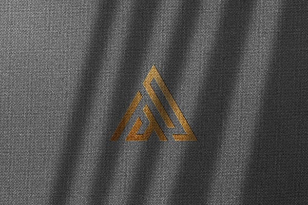 Logo Mockup on Wool Fabric Texture