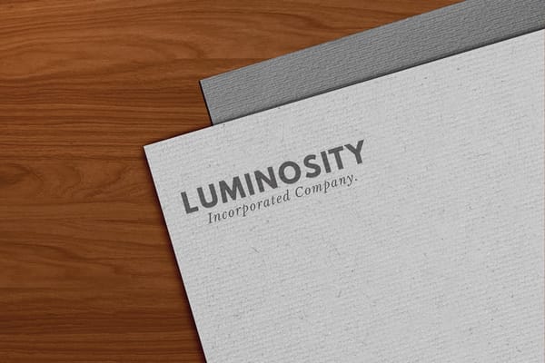 Luminosity Logo Mockup