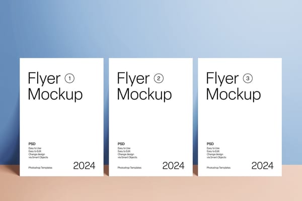 Minimal A4 Flyer Mockup