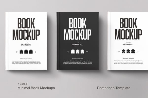 Minimal Book Mockups