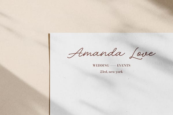 Minimal Wedding Logo Mockups
