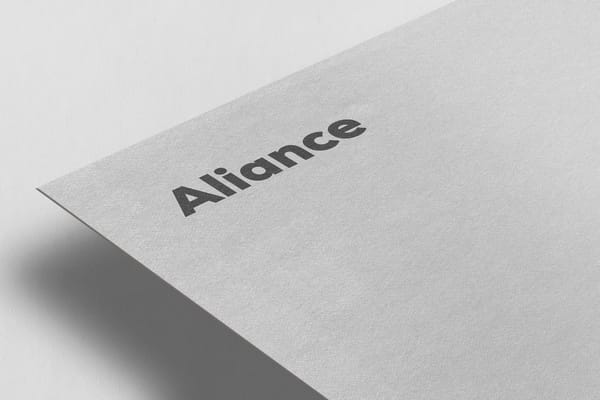 Minimal Aliance Logo Mockup