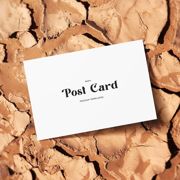 Minimal Postcard on Dry Ground