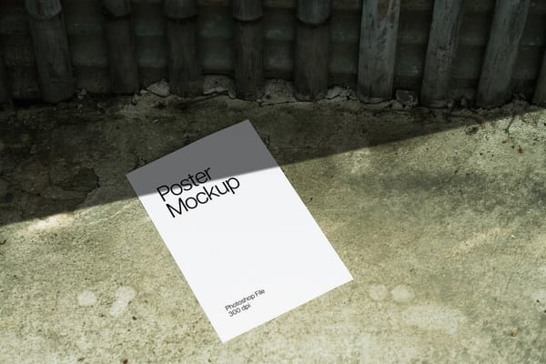 Real Shadow Poster Mockup