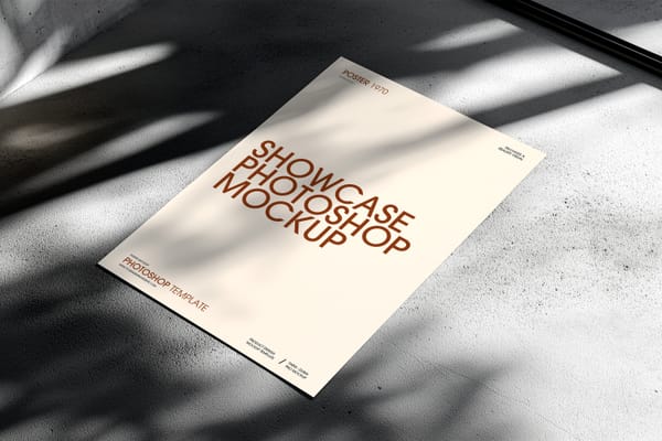 Minimal Shadow Poster Mockup