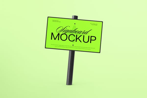 Minimal Signboard Mockup Set