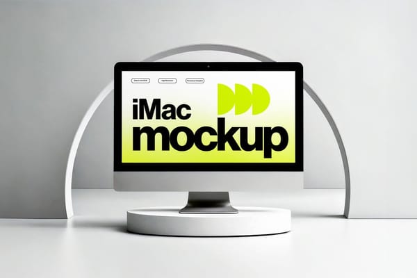 Minimalist iMac Mockup