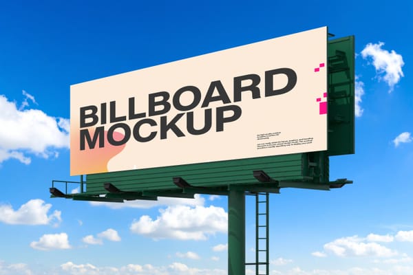 Outdoor Advertising Billboard Mockup
