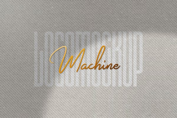 Minimal Fabric Logo Mockup with Natural Light