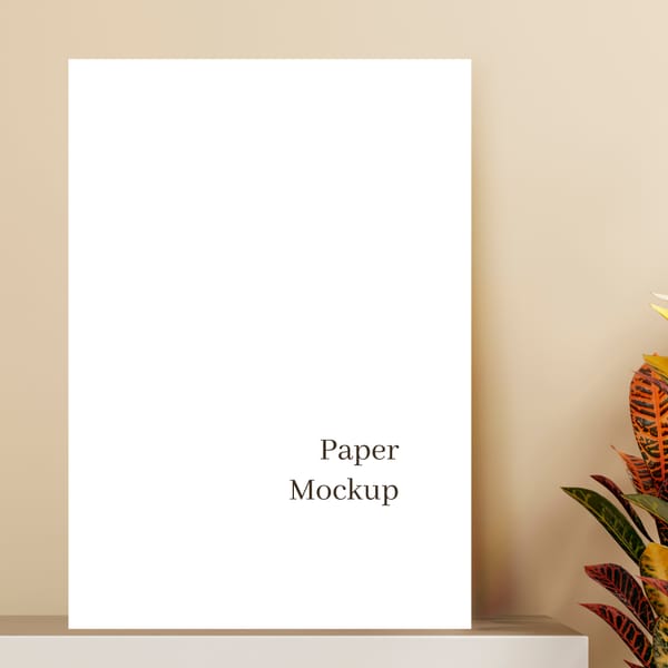 Minimalist Paper Mockup