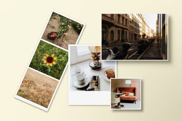 Polaroid Mockup with Soft Color Background