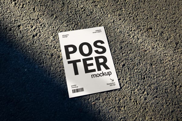 Poster Mockup On Street