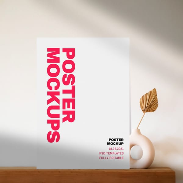 Minimal Square Poster Mockups