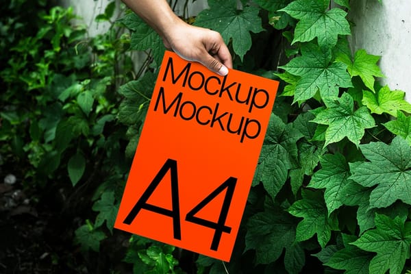 Poster Mockup with Organic Jungle Vibes