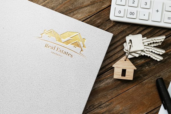 Real Estates Logo Mockup