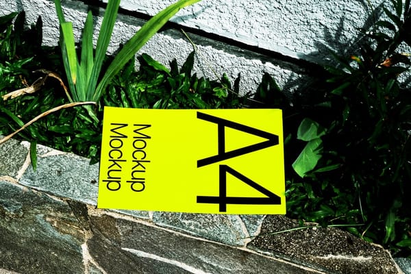 Realistic A4 Poster Mockup