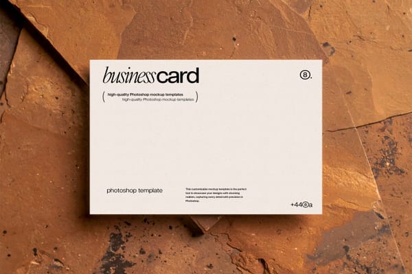 Natural Stone Business Card Showcase