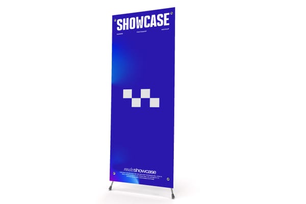 Minimal Roll Up Banner Mockup