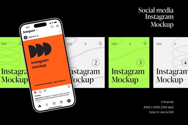 Social Media Instagram Mockup