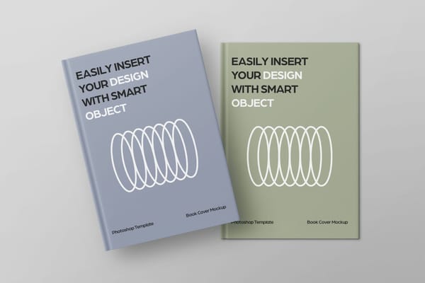 Soft Book Cover Mockup Set