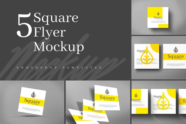 Square Flyer Mockups
