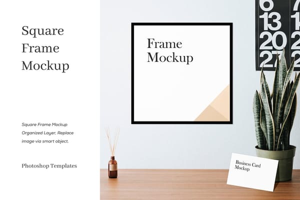 Square Frame Mockup