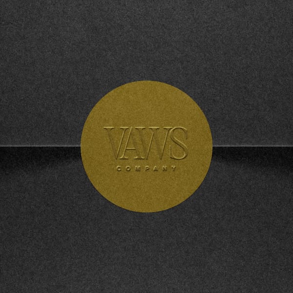 Stamp Logo Mockup with Gold Foil