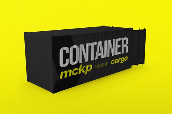 Standard Shipping Container Mockup