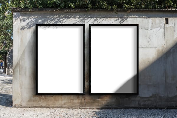 Stone Frame Poster Mockup