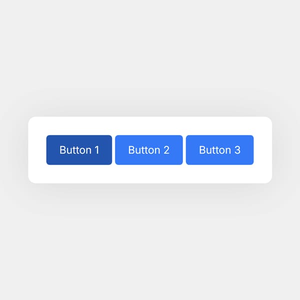 Three Centered Buttons with Hover Effect