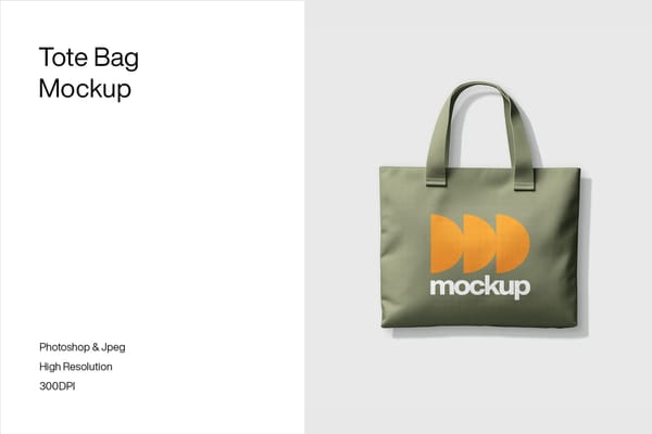 Tote Bag Mockup Clean Setup