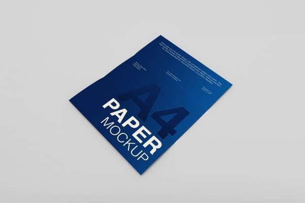 Trifold Paper Mockup Set