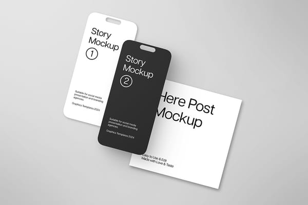 UI Instagram Story & Post Mockup
