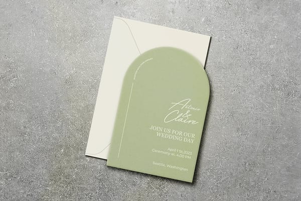 Wedding Invitation Mockup
