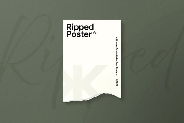 White Paper Ripped Poster Mockup