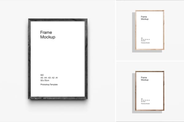 Wooden Frame Mockup