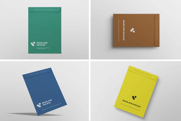 Professional Envelope Presentation Mockup