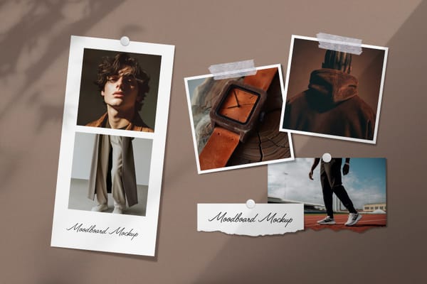 Polaroid Collage Mockup