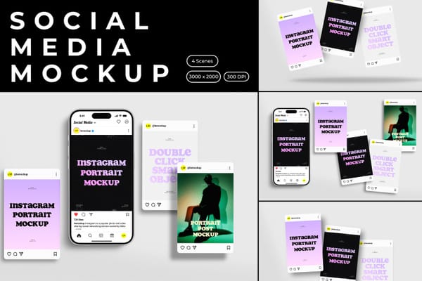 Simple Social Media Mockup