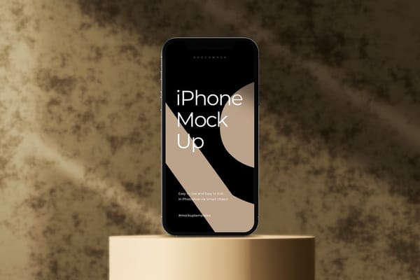 iPhone Promax Mockup On Marble