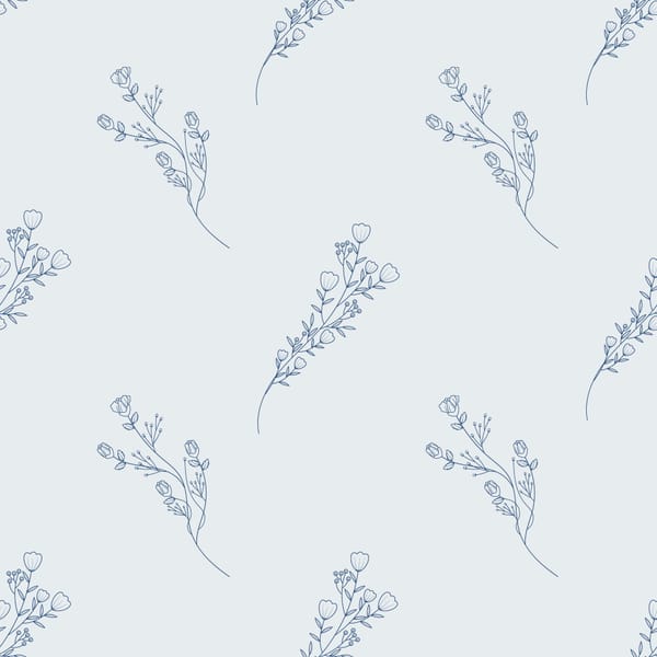 Botanical Line Art Pattern
