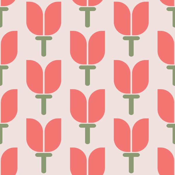 Minimalist Tulip Pattern