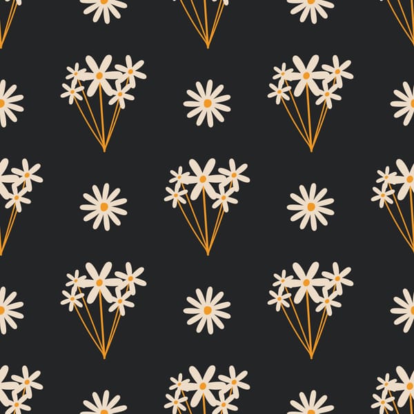 Midnight Daisy Pattern