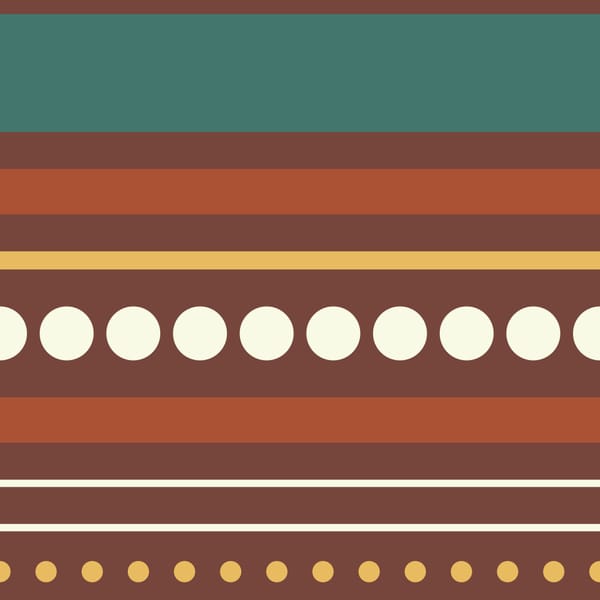 Terracotta Stripes Pattern