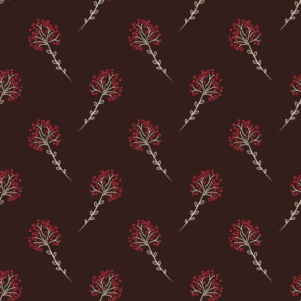Crimson Bloom Pattern
