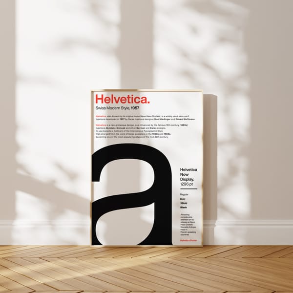 Helvetica A Poster